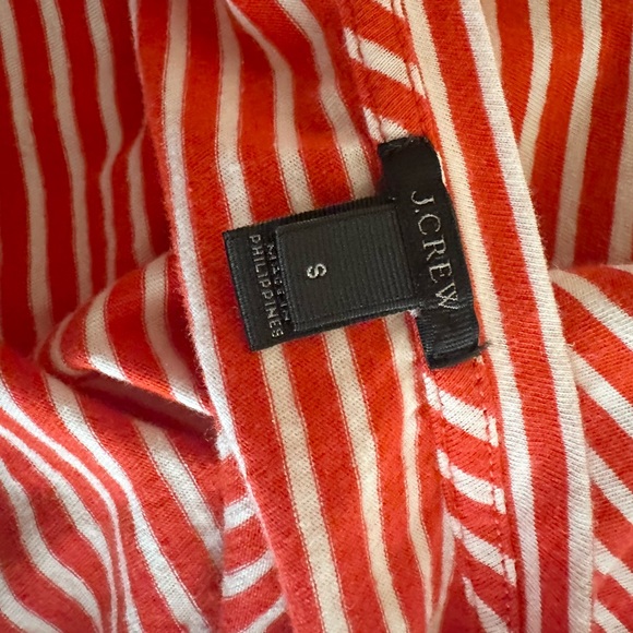 J. Crew striped tee T-shirt women’s size small red and white - Picture 3 of 4